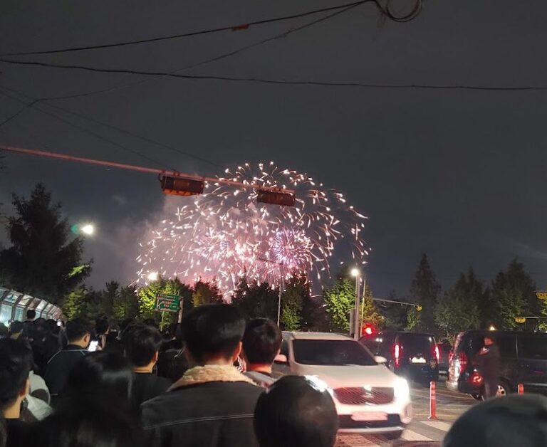 서울세계불꽃축제 2023 후기 - 노량진 노들역 부근